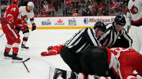 Red Wings put captain Dylan Larkin on IR after cross-check that knocked him unconscious
