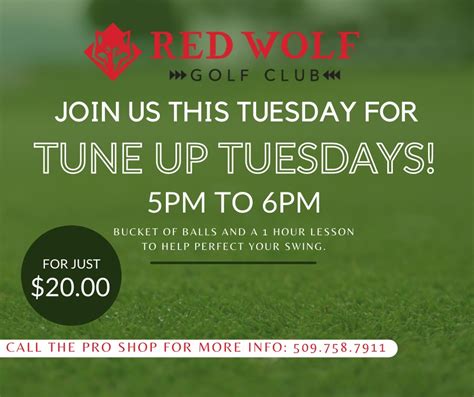 Red Wolf Golf Club - RWGC Membership, Tournament