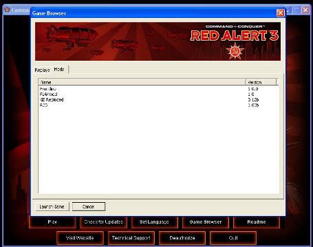 Red alert 3 mod launcher.  File Size: 765.  Sep 9, 2019 · The file Red ...