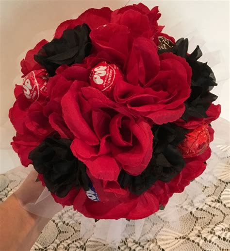 Red and Black Fake Flowers - Etsy