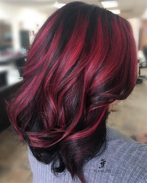Red and maroon hair. Dec 18, 2023 ... This can be either virgin hair, previously highlighted, or it can be previously colored as long as it was not with color below a Level 6 or 7. 