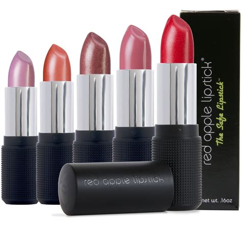 Red apple lipstick. Red Apple Lipstick pioneered the use of Sunflower Oil as a lipstick base in 2012, and the Red Apple formula remains the gold standard for these colorful, but creamy lipsticks. Often Asked. Brand: Red Apple Lipstick. UPC: 851528004991. Product Color Family: Reds & Soft Reds. Product Formula: Instant Color (nut free) 