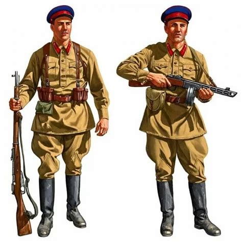 Red army uniforms.  This great uniform is made Soviet Army uniforms from 1...