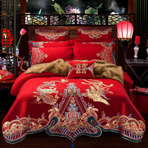 th?q=Red asian comforter