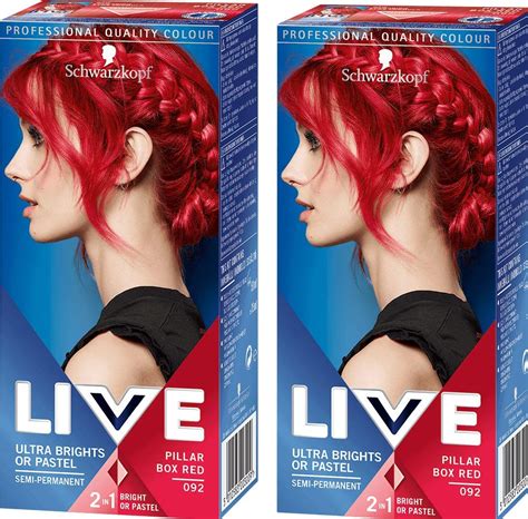 Red box hair dye. Amazon.com : MANIC PANIC Pillarbox Red Hair Dye - Classic High Voltage - Semi Permanent Hair Color - Deep True Red Color - For Dark & Light Hair – Vegan, PPD & Ammonia-Free - For Coloring Hair on Women & Men : Chemical Hair Dyes : Beauty & Personal Care 