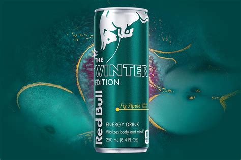 Red bull fig apple. Red Bull Winter Edition Fig Apple is a great slope-side spark or base for a fireside mocktail. Available in 8.4 fl oz, available in single serve and a 4-pack, and 12 fl oz spruce colored, ... 