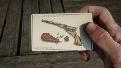 Red dead 2 cigarette cards. In addition to the individual set rewards, the reward for completing your first Cigarette Card set is the Vintage Civil War Handcuffs. The handcuffs are required to craft the Alligator Tooth Talisman; A unique item that reduces Dead Eye core drain by 10%. Laurence Dunn is a Stars of the Stage location on the Red Dead Redemption 2 map. 