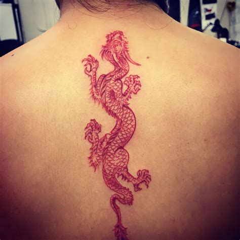 Red dragon tattoo. Aug 26, 2018 ... Reddragon #japanese #cherryblossom #dragon #tattoo #buterfly #shoes #linework #art #artist #japanesetattoo #japan #claw #beautiful #leg ... 