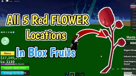 Red flower locations blox fruits. Oct 9, 2023 · The Secret Laboratory, often referred to as the "Order Raid Room", is a secret area in a mountain found in the Hot side of Hot and Cold. It is left of the Smoke Admiral arena. The inner half of it counts as a safe zone and can be used to start Order raids using a Microchip bought from Arlthmetic. A secret staircase can also be opened through a … 
