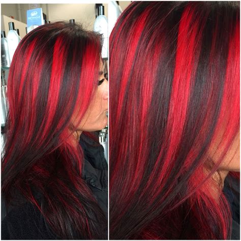 Reddish Black. @angietriana.hair. On the more subtle end of 