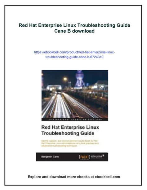 Red hat enterprise linux troubleshooting guide pdf.  Red Hat Enterprise Linux ...