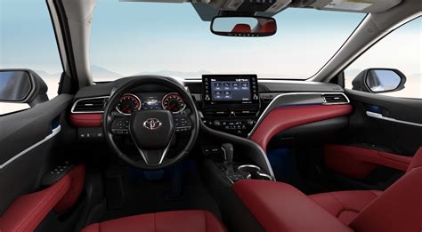 Red interior camry. Jan 27, 2020 · Mileage: 54,917 miles MPG: 27 city / 38 hwy Color: Black Body Style: Sedan Engine: 4 Cyl 2.5 L Transmission: Automatic. Description: Used 2020 Toyota Camry XSE with Front-Wheel Drive, Alloy Wheels, Keyless Entry, Leather Seats, Spoiler, Heated Seats, 19 Inch Wheels, Satellite Radio, and Heated Mirrors. More. 
