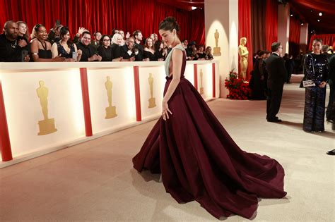 Red is out: Oscars roll out champagne-colored carpet for the 95th Academy Awards
