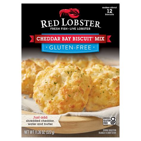 Red lobster bread. Set your oven to 400 degrees Fahrenheit and spray a cooking sheet with nonstick spray. Dump into a bowl: 2 cups of buttermilk biscuit mix (like Bisquick or Jiffy mix ), 1/2 a teaspoon of garlic powder, and 1 to 1 1/2 cups of shredded cheddar cheese. Stir everything together. 