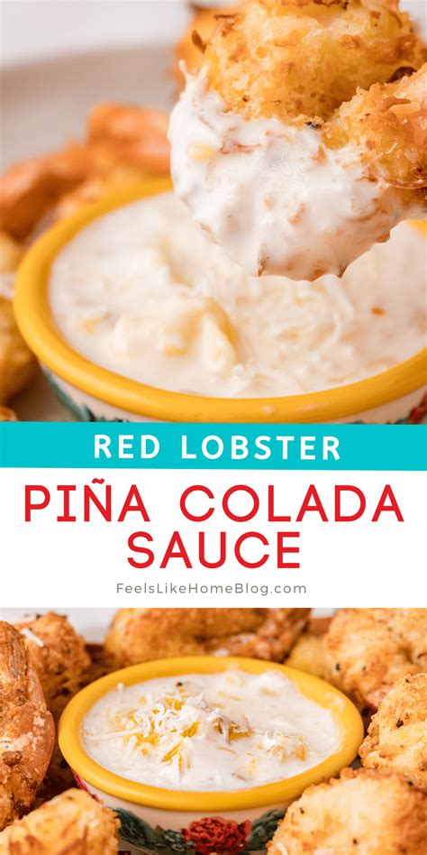 Red lobster pina colada sauce. Apr 3, 2014 · Instructions. Mix the bread crumbs, 1/4 cup cornstarch and coconut in a deep bowl and set aside. Combine the pina colada mix, powdered sugar and rum in a small mixing bowl. Set aside. Place 1/2 cup cornstarch in a separate bowl. Heat oil to 375°F for deep frying. Coat shrimp first in cornstarch, then in the pina colada mixture, then dust ... 