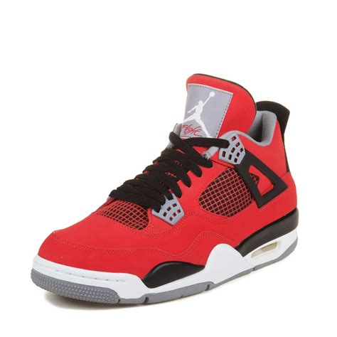 The "Air Jordan 4 Retro Fire Red 2012" is a modern version of the iconic Air Jordan 4 sneaker that was first released in 1989. The Fire Red 2012 Air Jordan 4 Retro has a top that is made of white leather material with black accents on the midsole and heel tab and red accents on the sole and lace locks. The shoe features the "Flight" patch on ...
