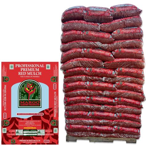 This red wood mulch helps beautify landscapes while deterring weeds by blocking growth and access to sunlight when applied at a 3 in. depth. For best results, keep mulch dry for 24-hours after application and turn or rake the top 1 in. of mulch every 3-months to 4-months. Use the mulch around trees, shrubs, flowers, and vegetables. . 