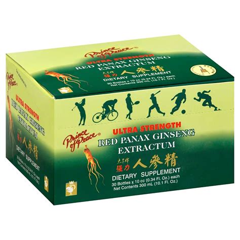 Red panax ginseng extractum ultra strength para que sirve. Brand: Prince of Peace. Product Code: red-panax-ginseng-extractum-PNP. Servings per Container: 30. Quantity per Container: 30 Bottles. Prince of Peace Red Panax Ginseng Extractum is an herbal supplement with a precious natural product that grows in Mount Chang Pai of China. Pine Brand Red Panax Ginseng Extract is one of the first and … 