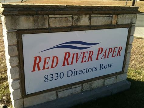 Red river paper.  8330 Directors Row, Dallas Texas, 75247.  Long-Lasting...