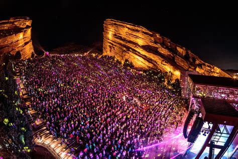  A Red Rocks concert typically has a reserved section, a general admission section, and maybe a VIP section. Just how big the reserved section is going to be versus general admission depends on the concert/event. Sometimes the reserved seating could be found somewhere in the first 40 to 50 rows. Other times, it could just be a few rows. . 
