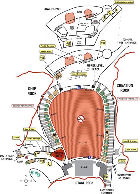 Red rocks seat map. Kosher Salt and Rock Salt - Kosher salt is preferred by many chefs because of the course texture of the salt flakes. Learn more about kosher salt and the properties of rock salt. A... 