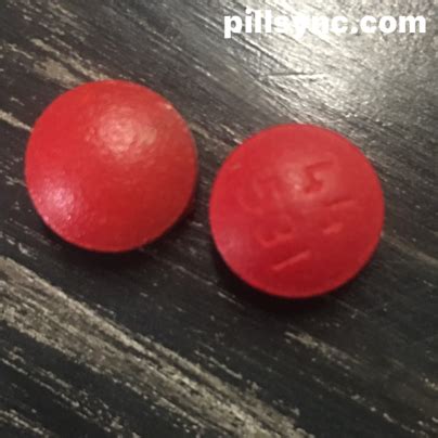 Red round pill 44 531. 
