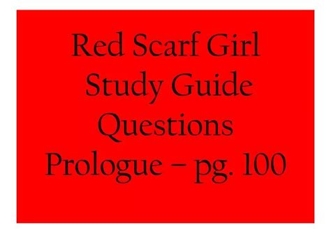Red scarf girl study guide answers. - Owners manual for 2015 scion xb.