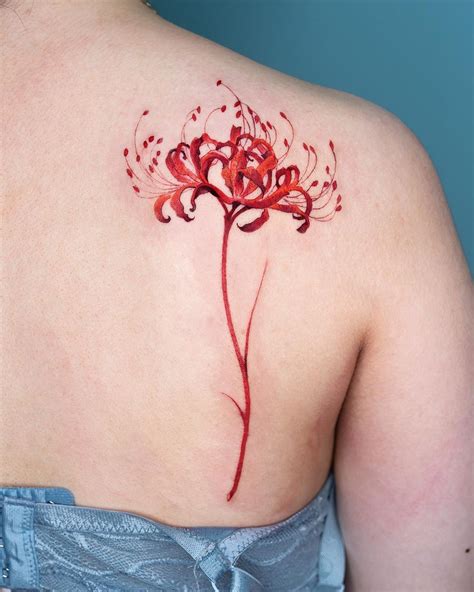 Check out our red spider lily tattoo selectio