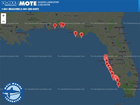 Florida red tide map:Current status S.W. beach water quality map: See test results for your favorite beach Respiratory irritation:Check the beach forecast The highest levels of red tide were measured from as far north as Nokomis Beach in Sarasota County down to the Naples Pier in Collier, according to the FWC.. 