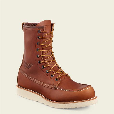 Red wing 10877. I prefer the 10877 for the reason that it comes in a lot more sizes and widths than the 877. If you can squeeze into D widths, the 877s are fine. The 10877s are available in widths AA-H. I have the H width. It definitely makes it a lot easier to find a boot that fits exactly how it should. MartinLutherKongJr. 