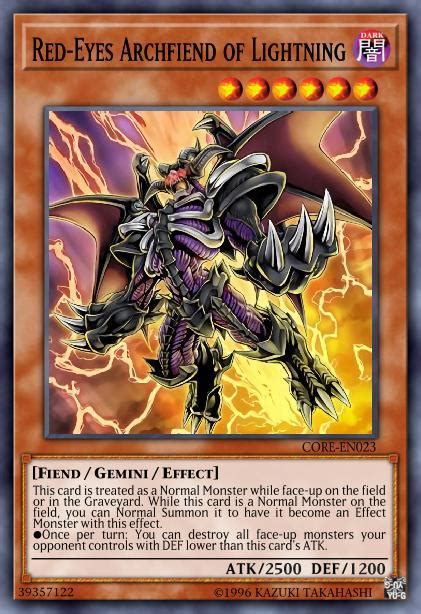 Red-Eyes Archfiend of Lightning Deck and Rulings