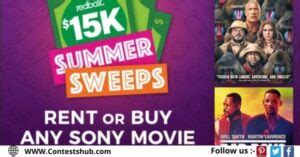 Redbox $15K Summer Sweepstakes - Free Stuff Times Contests