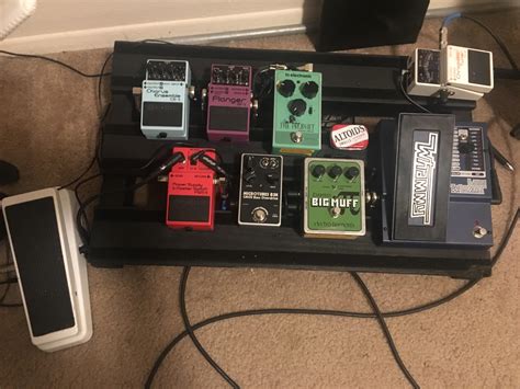 Reddit guitar pedals. Tuner and a pre amp (I HIGHLY recommend the Tech21 VT Bass Deluxe.). But fun pedals you can add are Fuzz, octave, envelope filter, chorus, etc. I literally use a tuner and pre amp for most of my gigs. It’s also note worthy to play around with different strings (nickel, steel, chrome, flat wounds, half rounds, tape wound, etc). 