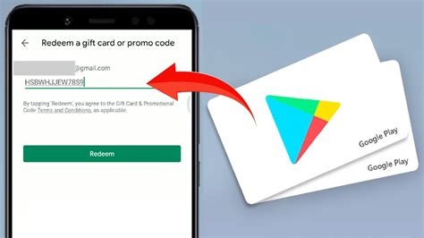 Redeem a Google Play gift card, gift code or promotional code