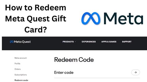 Redeem code meta quest. Redeem a gift card for the Meta Quest Store. Check your Meta Store credit balance. ... Put on your headset and look for a 5-digit pairing code. In the Meta Quest mobile app, enter the 5-digit code from your headset. Once the code has been entered, your headset should start pairing with the app. 