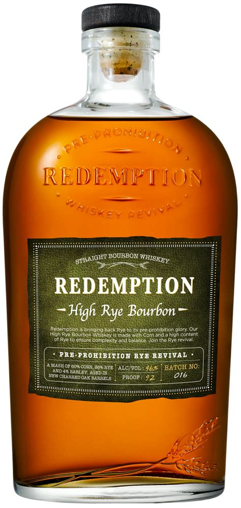 Redemption high rye bourbon. Sweet corn is well balanced with Rye spice for an aromatic and flavorful bourbon. A nose of bright fruit and light mint notes leads to a palate of cocoa and ... 