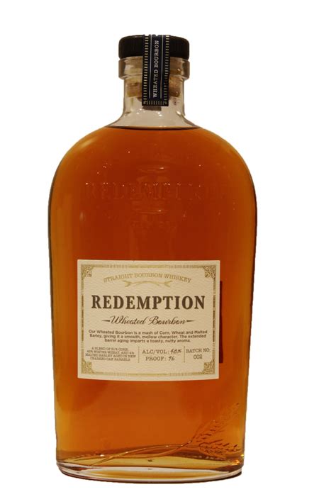 Redemption wheated bourbon. In wheated bourbon, however, rye is either left out or used in a lower percentage. The resulting flavor is more mellow than bourbons or whiskeys made with rye, with a smooth, … 