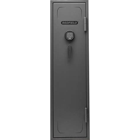 Redfield 12 gun safe review. ABOUT THIS PRODUCT SKU: 135053530 ITEM: 174588 DETAILS & SPECS Keep your firearms safe and secure with the Redfield 64 Gun Safe. The 16-gauge steel construction with insulation offers durability and fire ratings of 30 mins@1400 degrees and waterproof @2 ft for 7 Days. 