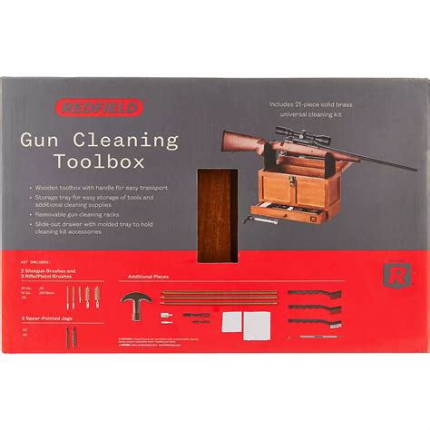 Redfield gun cleaning toolbox. 195 Posts. Feb 9, 2014. Very nicely done. I want to make something similar to keep my pistol repair/cleaning tools in, but am a little stymied with construction of the drawers. I wanted to use 10" full extension metal drawer slides, but can't quite figure out in my mind's eye how to install the slides after the box is built. 