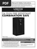 Redhead gun safe manual electronic lock.  It also includes information on lost combination...