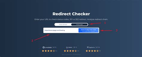 Redirect check. Mass server answer check is a free Collaborator tool for simultaneous audit of several domains to explore the server response code and redirect availability on HTTPS. Bulk 404 Checker, HTTP Response Checker, Online Redirect Checker, and other types of analysis help identify the site's main mistakes and fix them promptly. 