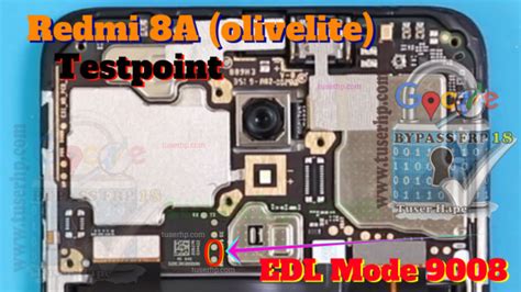 Redmi 8/8A ISP EMMC PinOUT Test Point EDL Mode 9008