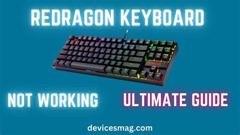 Redragon keyboard software not working.  Macros with different keybindings or s...