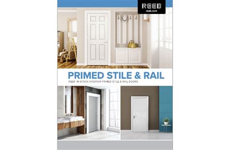Reeb interior door catalog. 1-3/8". 1-3/8". 1/0 - 1/10 are 3-Panel. The P1051 and P1053 designs are a. modification of the standard 4 and 6. panel layout. By making the bottom rail smaller and the. lock rail bigger, this variation is reminiscent of. an architectural design that was popular in. 