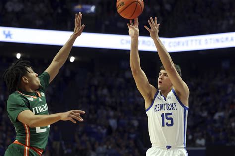 Reed Sheppard, No. 12 Kentucky overwhelm No. 8 Miami 95-73 in ACC/SEC Challenge