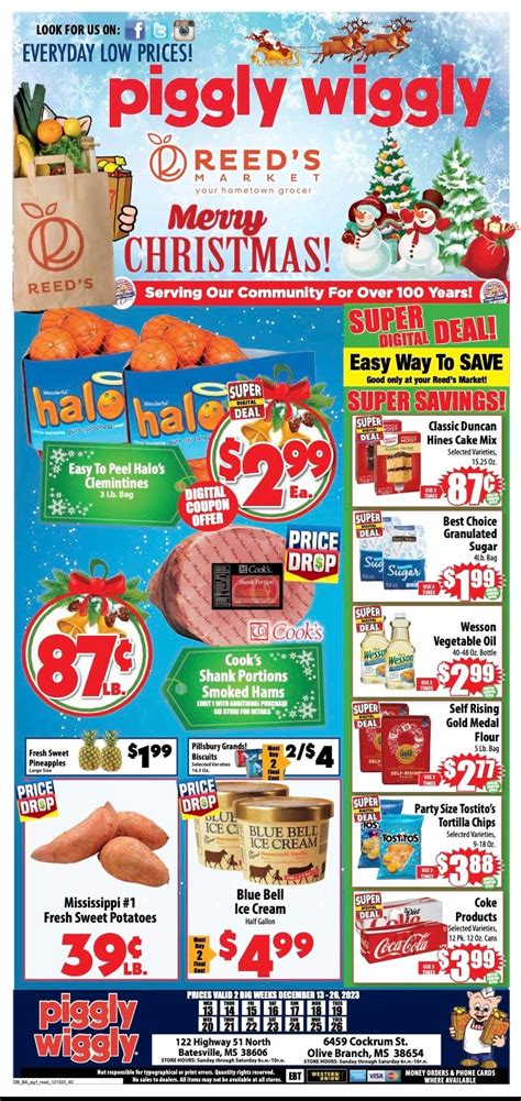 Weekly Ad. GET EMAIL UPDATES. Sign Up Today. GET COUPONS HERE ... Daily Updates. Weekly Ad Dustin 2023-12-30T12:43:57-05:00. Weekly Circular. Piggly Wiggly Jackson ...