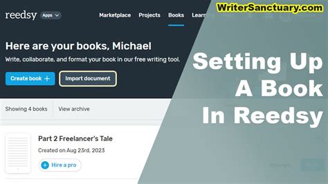 Reedsy writing software. .  Organize chapters, set goals, format as you write, collaborat...