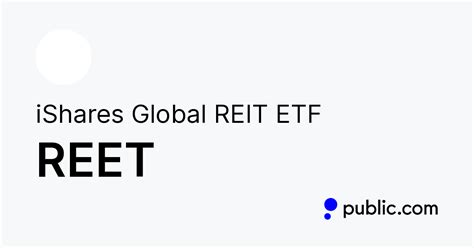 Sep 30, 2023 · Fund Type. Index Funds. Active Funds. Target Risk ETFs. Transparency is our policy. Learn how it impacts everything we do. Review the latest REET Morningstar rating and analysis on the ETF to ... 