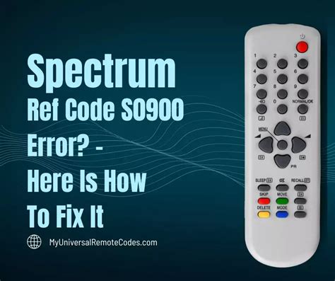 The cable box does not see the network, according to Spectrum Ref Code s0900. When a cable connection is lost, charter ref code s0900 is usually used. Your cable will shut down remotely if your bill is unpaid. Your cable line has been damaged. 