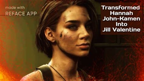 Reface App: Hannah John-Kamen as Jill Valentine